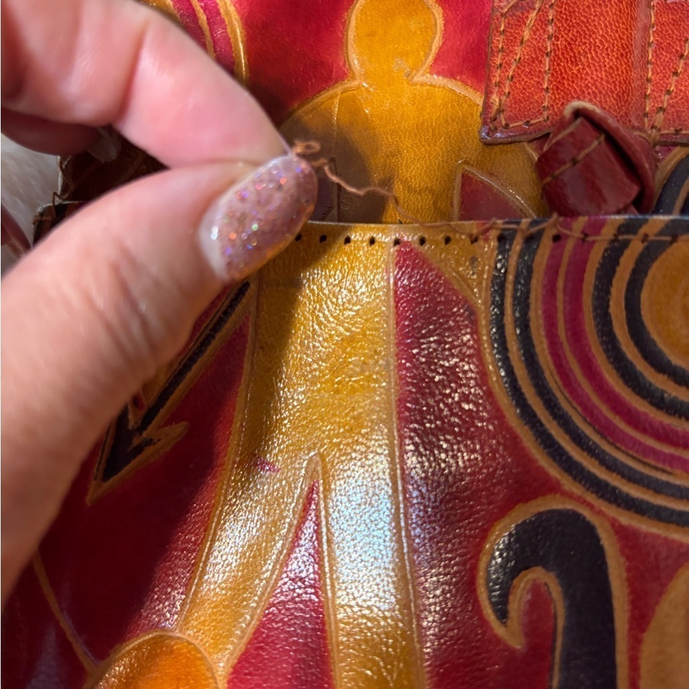 Vintage 90s Emily Ann of Boca Raton Leather Elephant Purse - Picture 4 of 6